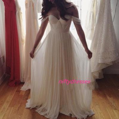 White A-line Sweetheart Chiffon Long Prom Dress,Formal Dress,Sexy Prom Dresses