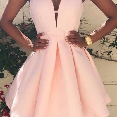 New Arrival Satin Homecoming Dresses,Short Prom Gown,Pearl Pink Homecoming Gowns,Sweet 16 Dress,Elegant Homecoming Dresses,Short Party Dress
