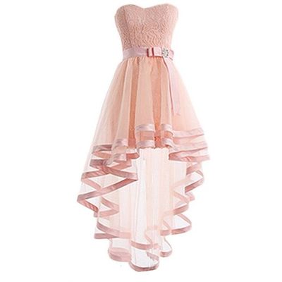High-Low Prom Dress,Organza Prom Dress,Short Prom Gown,Elegant Homecoming Dress