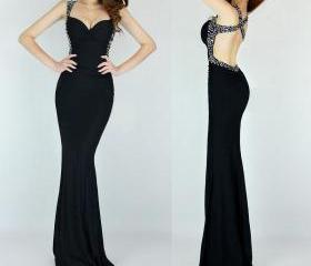 Prom Gown,Pretty A-line V-neck Long Chiffon Lace Prom Dress With ...