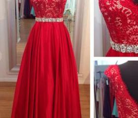 Charming Prom Dress,v Neck Prom Dress,long Evening Dress With Lace ...