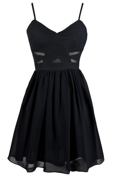 strap skater dress