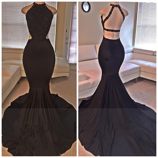 evening gown backless