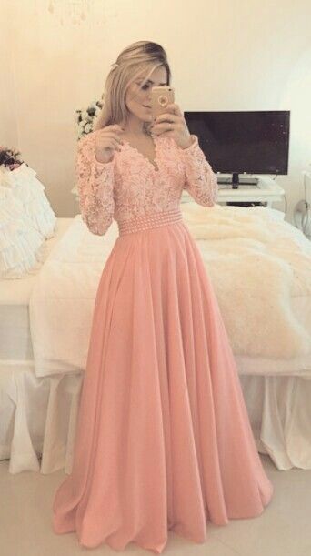 Charming Prom Dress,Long Sleeve Prom 