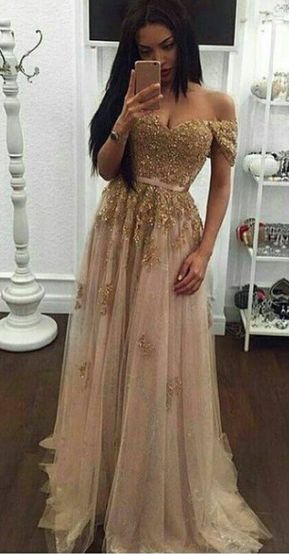 Off Shoulder Evening Dressessexy Lace Top Prom Dresslong Prom Dressesformal Gown On Luulla 
