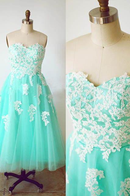 New Arrival Charming Prom Dress,Sweetheart Homecoming Dress,A-Line Homecoming Dress,Appliques Homecoming Dress,Tulle Homecoming Dress