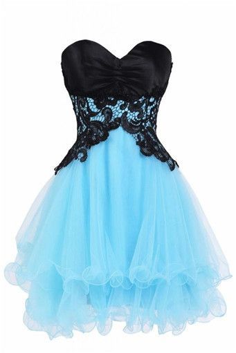 Lovely Cute Prom Dress,Blue Prom Dresses