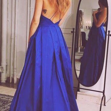  Royal Blue Prom Dress,bal..