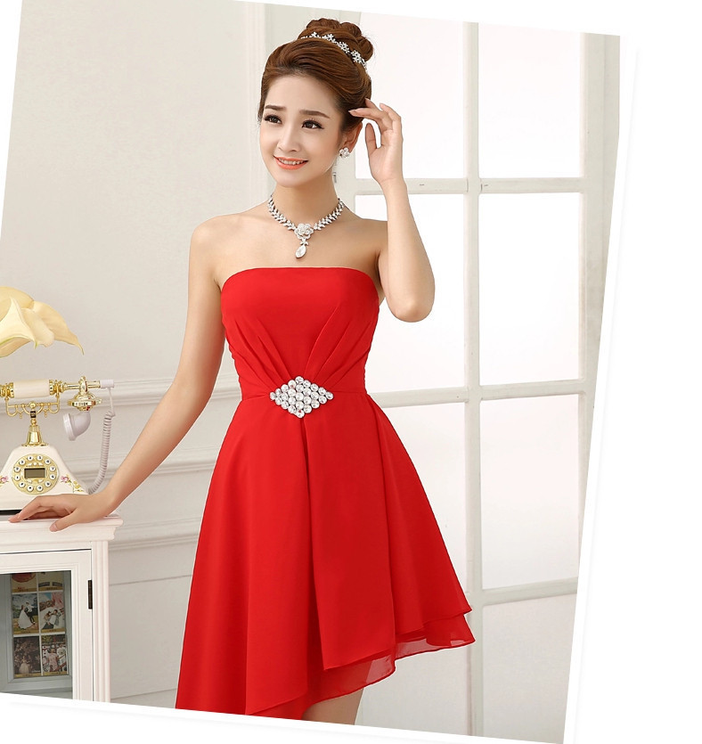 Charming Dress,chiffon Dress,red Dress