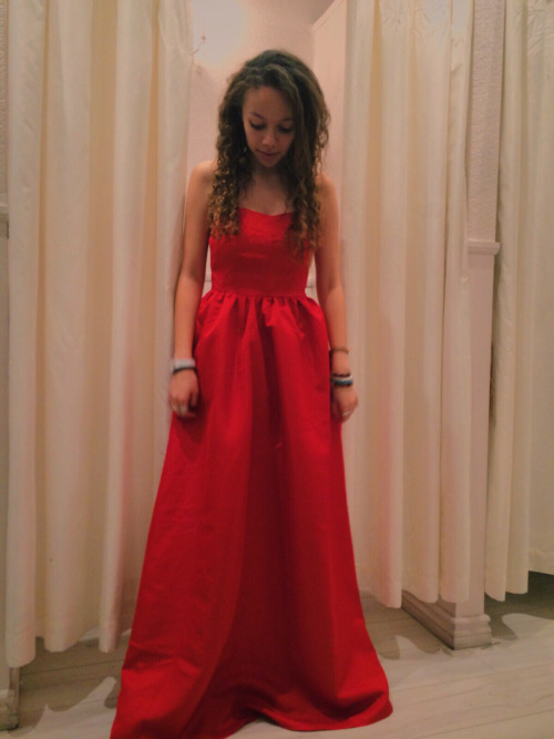 Charming Red Prom Dress,Strapless Prom Dress,A-Line Prom Dress,Satin