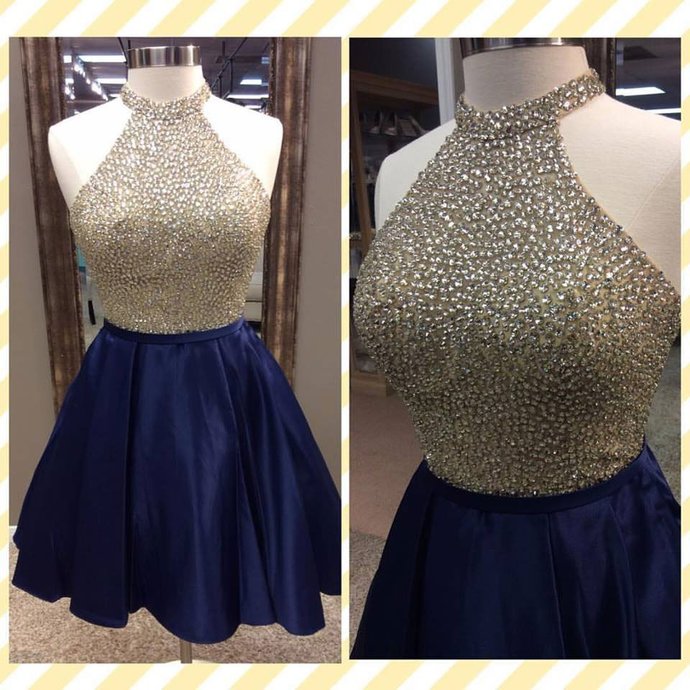 Dress,Halter Dresses,Short Prom Dress,Prom Gown
